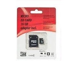 Micro SD Card 16 GB inclusief adapter