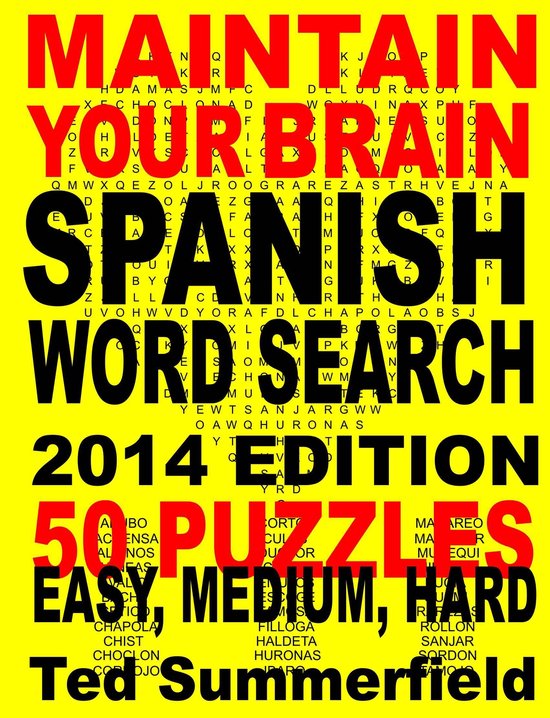 Maintain Your Brain Spanish Word Search Puzzles 2014 Edition - cover