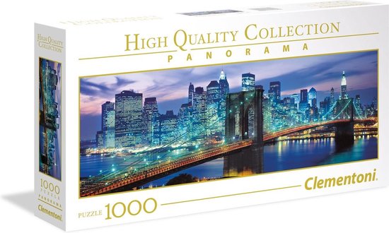 Puzzels voor volwassenen - New York Brooklyn Bridge, Panorama 1000... | bol.com