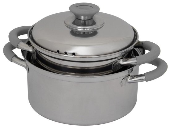 Eurotrail Pannenset Roma - RVS - 3 Delig - Grey van Eurotrail — afbeelding 2