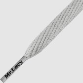 Mr. Lacy  - Schoenveters - Veters - Sneakerveters - Smallies - Plat - Grijs - Lengte90 cm