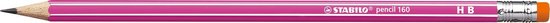 Stabilo pencil 160 with eraser HB pink