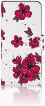 Geschikt voor Samsung S8 Bookcase Design Blossom Red