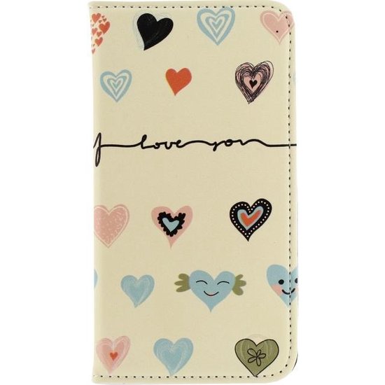 Mobilize Magnet Book Card Stand Case Huawei Ascend Y330 I Love You
