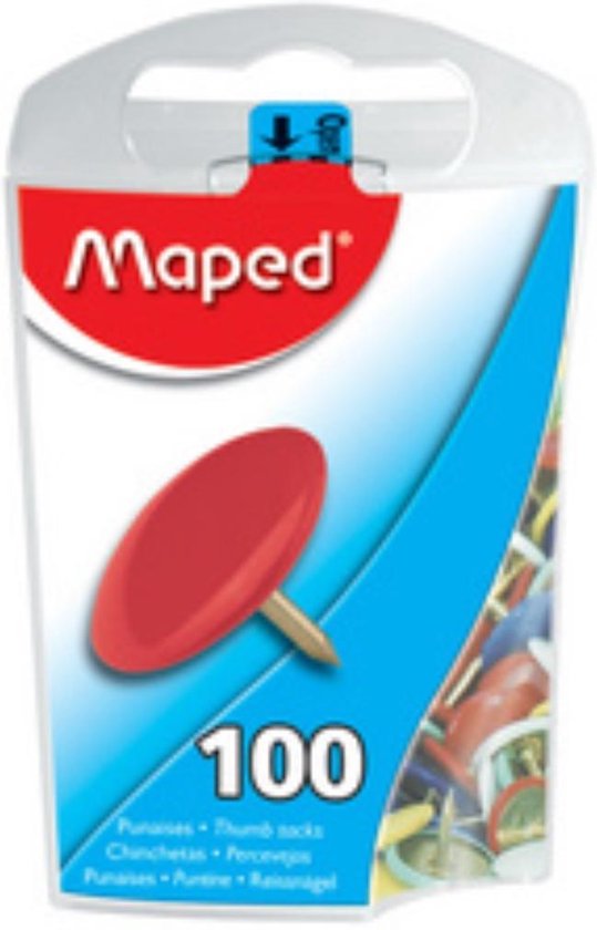 Assortiment de punaises Maped boîte de 100 pièces