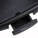 Close-up van de Tefal Plancha Compact grillplaat met opvangbakje.