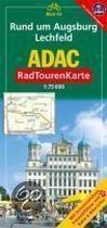 ADAC RadTourenKarte 43. Rund um Augsburg, Lechfeld. 1 : 75 000