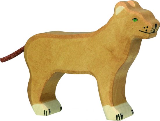 Holztiger houten leeuwin
