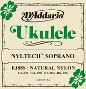 D'Addario EJ88S Natural Nylon Nyltech Soprano Ukulele ukelelesnaren