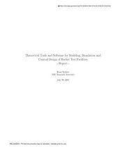 Theoretical Tools and Software for Modeling, Simulation and Control Design of Rocket Test Facilities