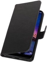 Zwart Pull-Up Booktype Hoesje voor XiaoMi Redmi Note 6 Pro