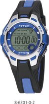 Nowley 8-6301-0-2 digitaal horloge 37 mm 100 meter zwart/ blauw