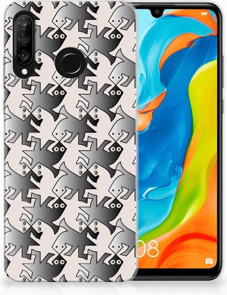 Huawei P30 Lite TPU Hoesje Salamander Grey