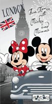 Disney Minnie Mouse London - Strandlaken - 70 x 140 cm - Grijs