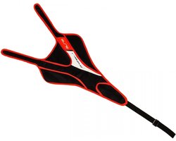 Elite Zweetvanger Protec Plus 45 X 26 Cm Zwart/rood