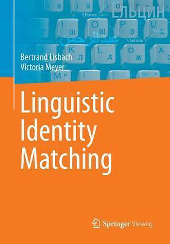 Linguistic Identity Matching - cover