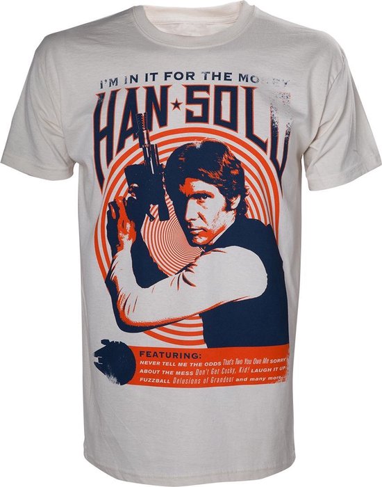 Star Wars Han Solo vintage rock Poster shirt M