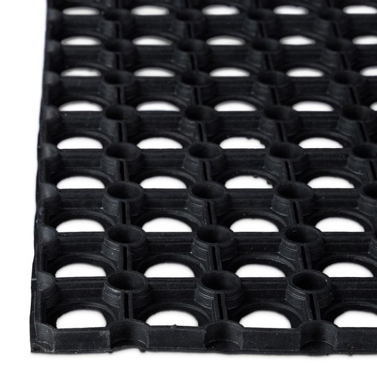 | relaxdays deurmat rubber 60x40 cm, voetmat gummi Relaxdays deurmat rubber, voetveger gummi, droogloopmat