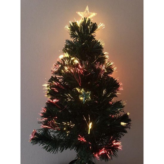 Verbazing Zegenen binnen Kleine kunst kerstboom met verlichting en versiering - 90 cm -  kunstkerstboom | bol.com