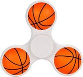 Hand Spinner / 3D Basketbal / Kunststof / Tri Spinner / Anti-Stress / Concentratie verhogend in Basketbal Wit