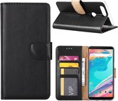 Xssive Hoesje voor OnePlus 5T - Book Case - geschikt voor 3 pasjes - Zwart