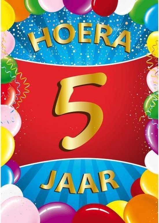 Bol Com 5 Jaar Mega Deurposter 5 Jaar Geworden