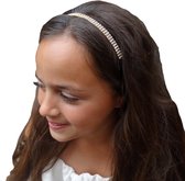Jessidress Luxe Haarband Haarketting vol strass - Zilver