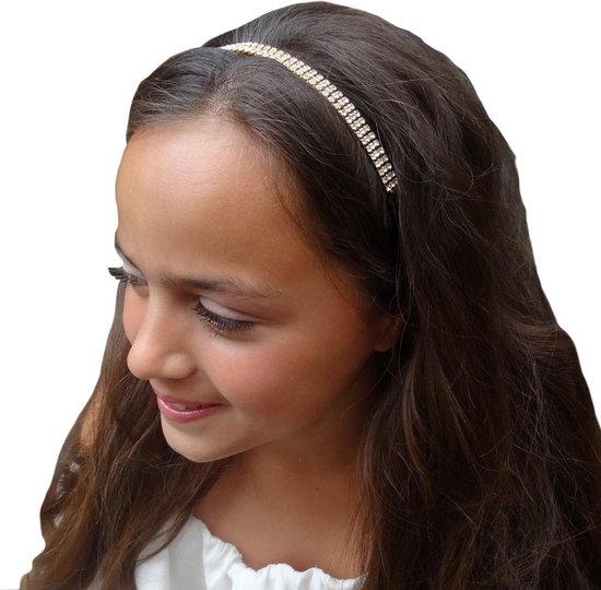 pijn Mooi Gevlekt Jessidress Luxe Haarband Haarketting vol strass - Zilver | bol.com