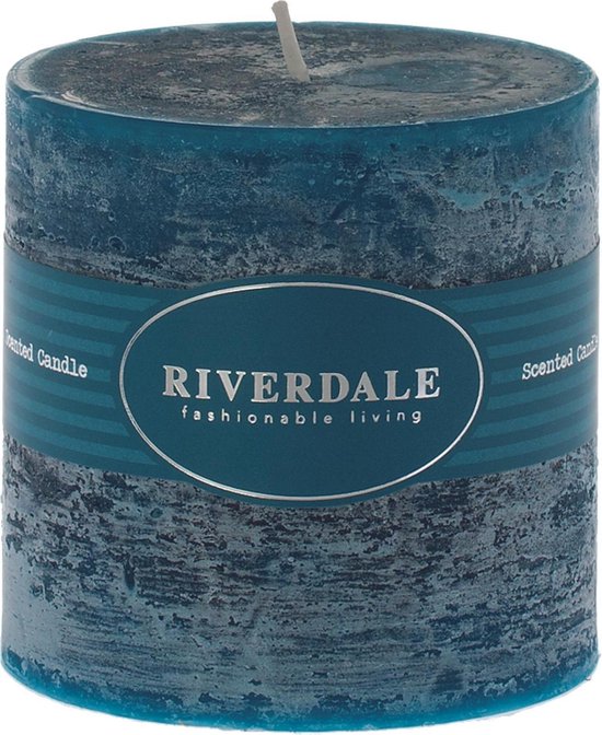 Riverdale Pillar - Candle - 10x10cm - zeegroen | bol.com