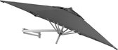 Bol.com Easysol Parasol - Muurparasol - Balkonparasol - Donkergrijs - 250 cm diameter - Muurparasol ROND - Parasols - Balkon Par... aanbieding