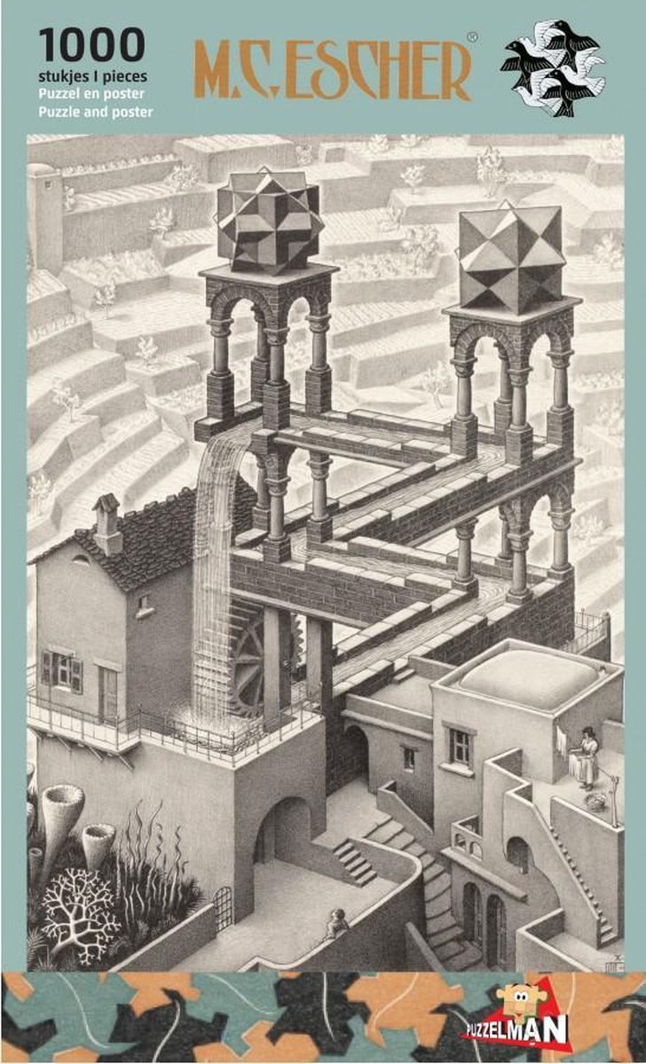 Waterval - M.C. Escher (1000) | bol