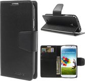 Goospery Sonata Leather case hoesje Samsung Galaxy S4 VE Black edition I9515 Zwart