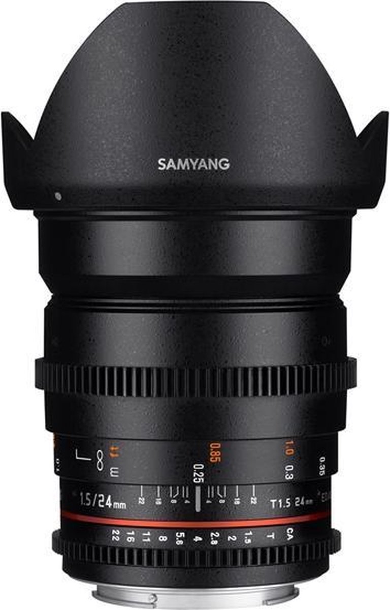 Samyang 24mm T1.5 Vdslr Ed As If Umc II - Prime lens - geschikt voor Sony Spiegelreflex