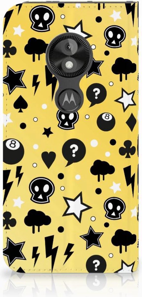 Mobiel BookCase Motorola Moto E5 Play Punk Geel