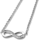 Amanto Ketting Eileen - 316L Staal PVD - Infinity - 7x20mm - 48cm