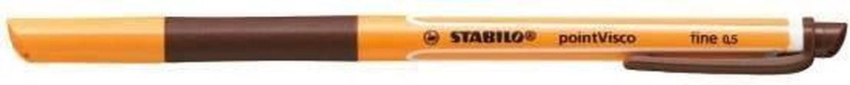 STABILO pointVisco - Rollerball - Gel Inkt - Medium 0,5 mm - Bruin - per stuk