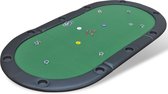 vidaXL - Poker - tafelblad - voor - 10 - spelers - inklapbaar - groen