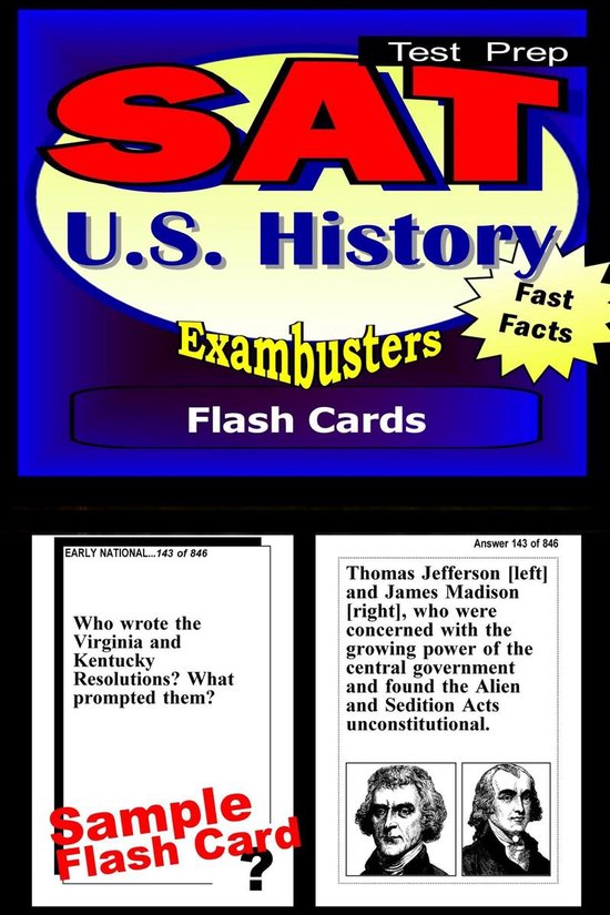 Exambusters SAT 2 - SAT US History Test Prep Review--Exambusters Flash Cards