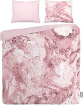 iSeng Marble - Dekbedovertrek - Lits-jumeaux - 240x200/220 cm + 2 kussenslopen 60x70 cm - Pink
