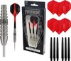 Afbeelding van het spelletje Pentathlon - T1 Rood 23 gram 90% Tungsten – dartpijlen – inclusief bijpassende – darts shafts – en – darts flights