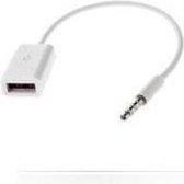 MicroMobile 3.5mm/USB A 3.5mm USB A female Wit kabeladapter/verloopstukje