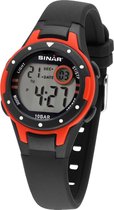 Sinar XE-52-4 digitaal horloge 32 mm 100 meter zwart/ rood