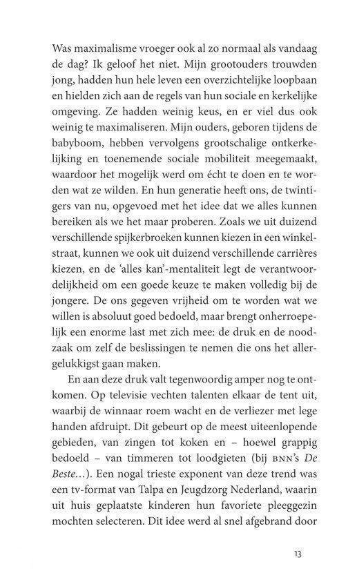 De prestatiegeneratie