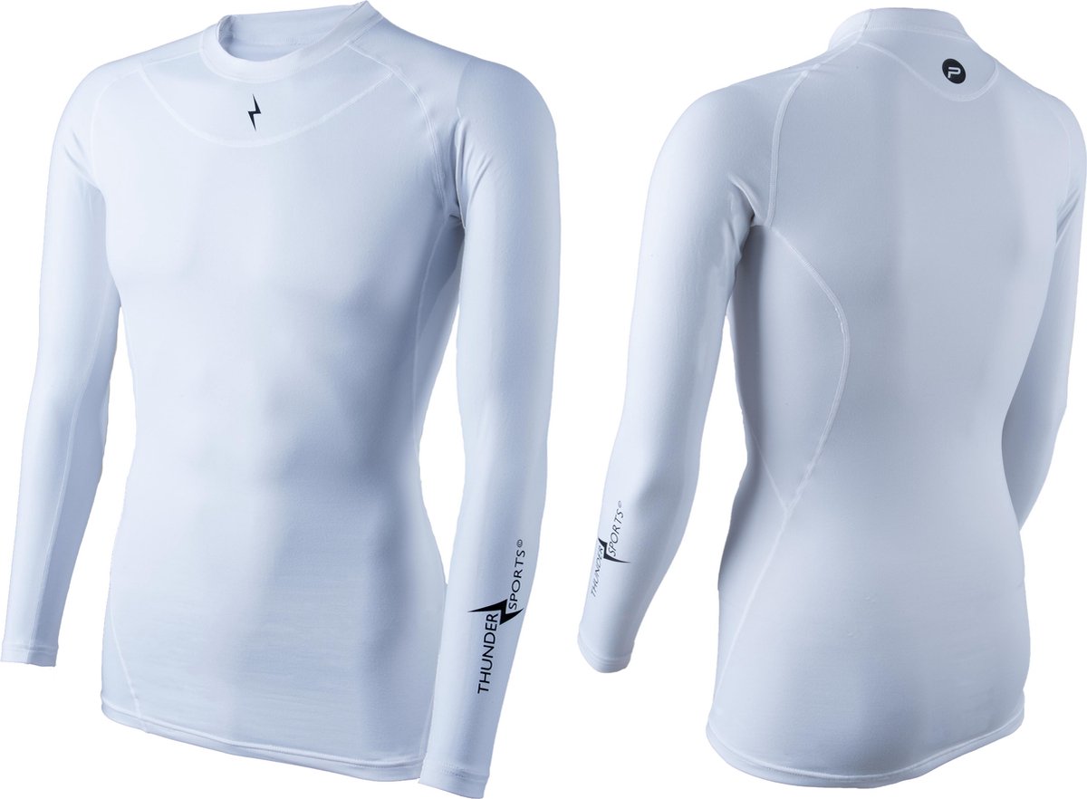 Thundersports Baselayer Longsleeve - Unisex - Wit - XS