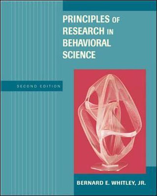 Principles of Research in Behavioral Science with Internet G ... - cover