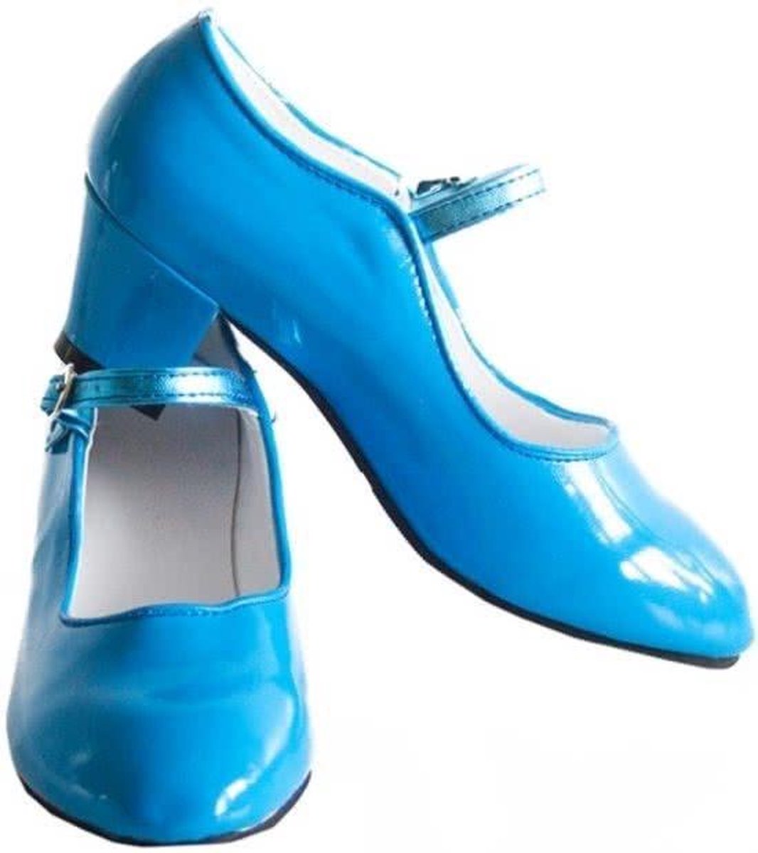 Spaanse Prinsessen schoenen blauw lak maat 39 - binnenmaat 24,5 cm - bij  jurk | bol.com