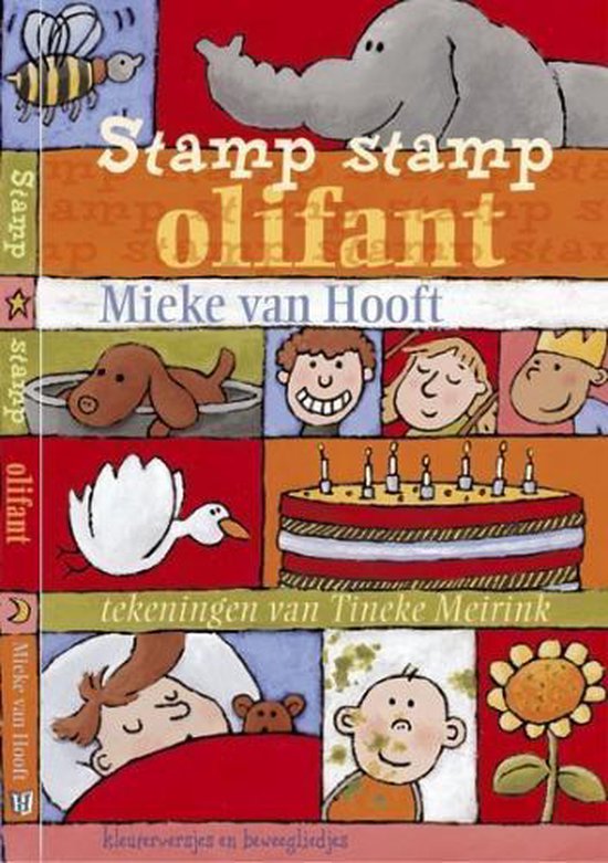 Cover van het boek 'Stamp stamp olifant' van Mieke van Hooft