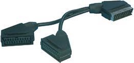 Valueline 21p Scart Plug - 2x Scart Socket | bol.com