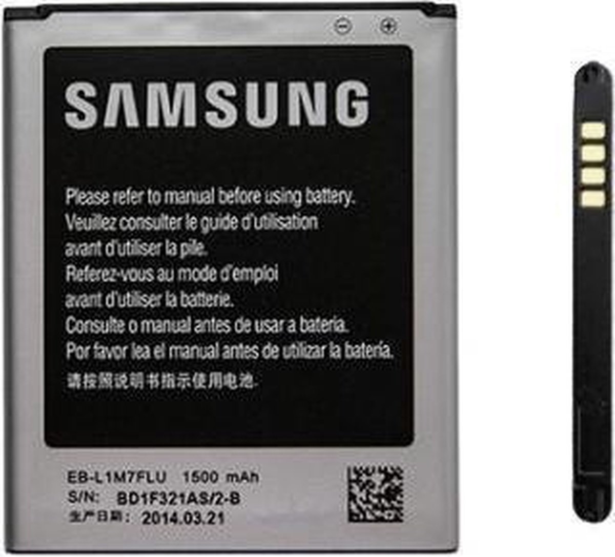Samsung Galaxy S3 Mini i8200 Batterij origineel NFC EB-L1M7FLU | bol.com
