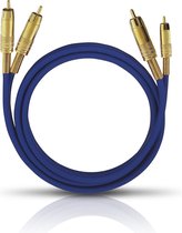 OEHLBACH 2032 audio kabel 1 m 2 x RCA Blauw